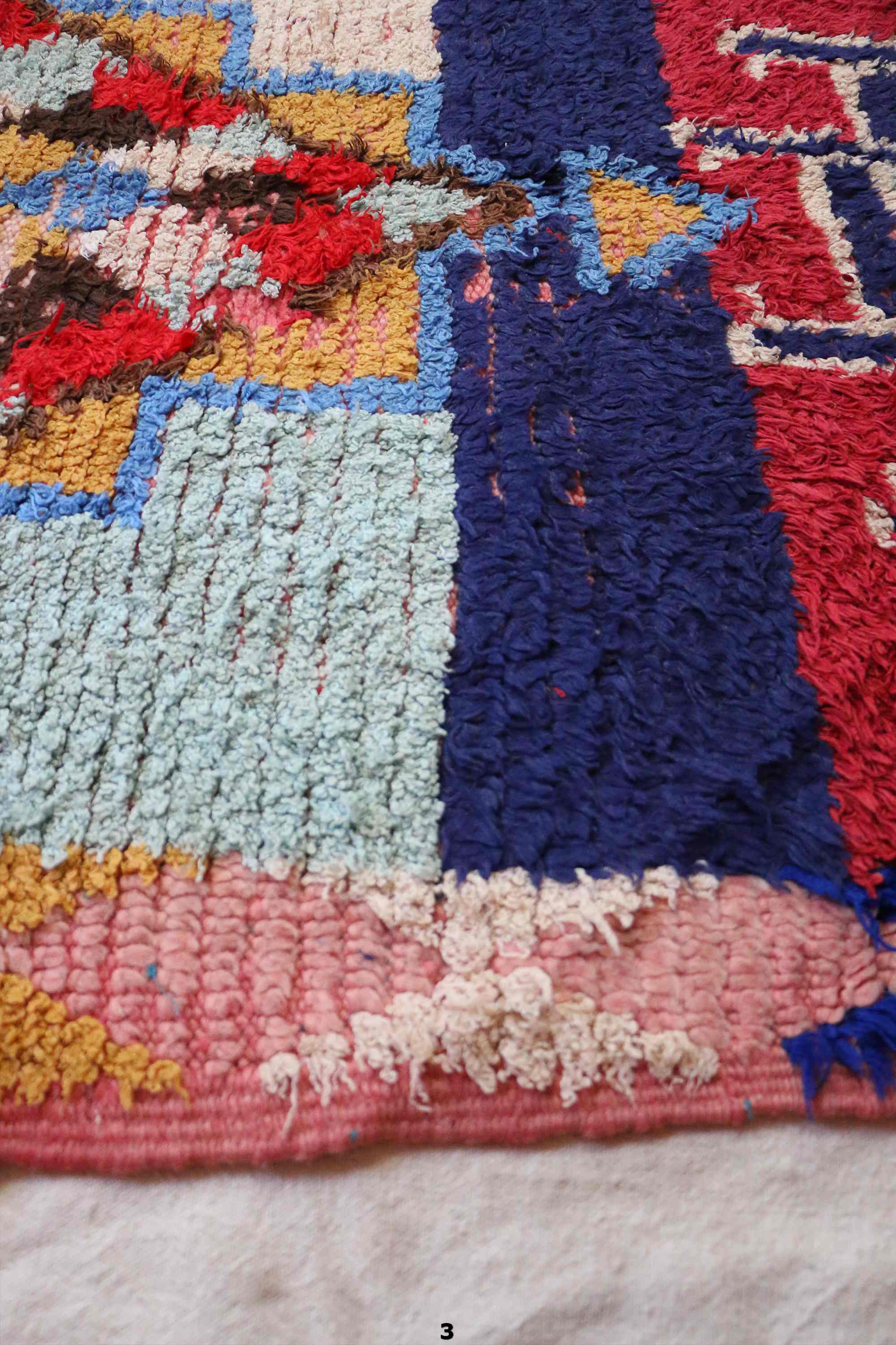 Tapis marocain coloré - 88 x 258 cm