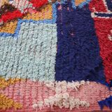 Colorful moroccan carpet - 88 x 258 cm