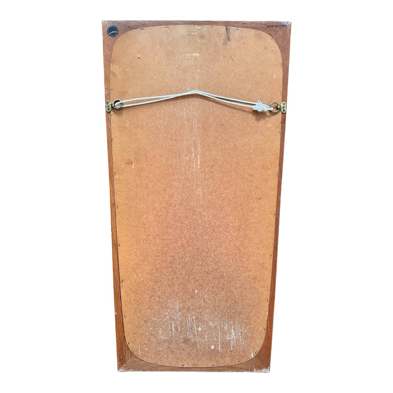 Vintage Danish mirror, teak frame