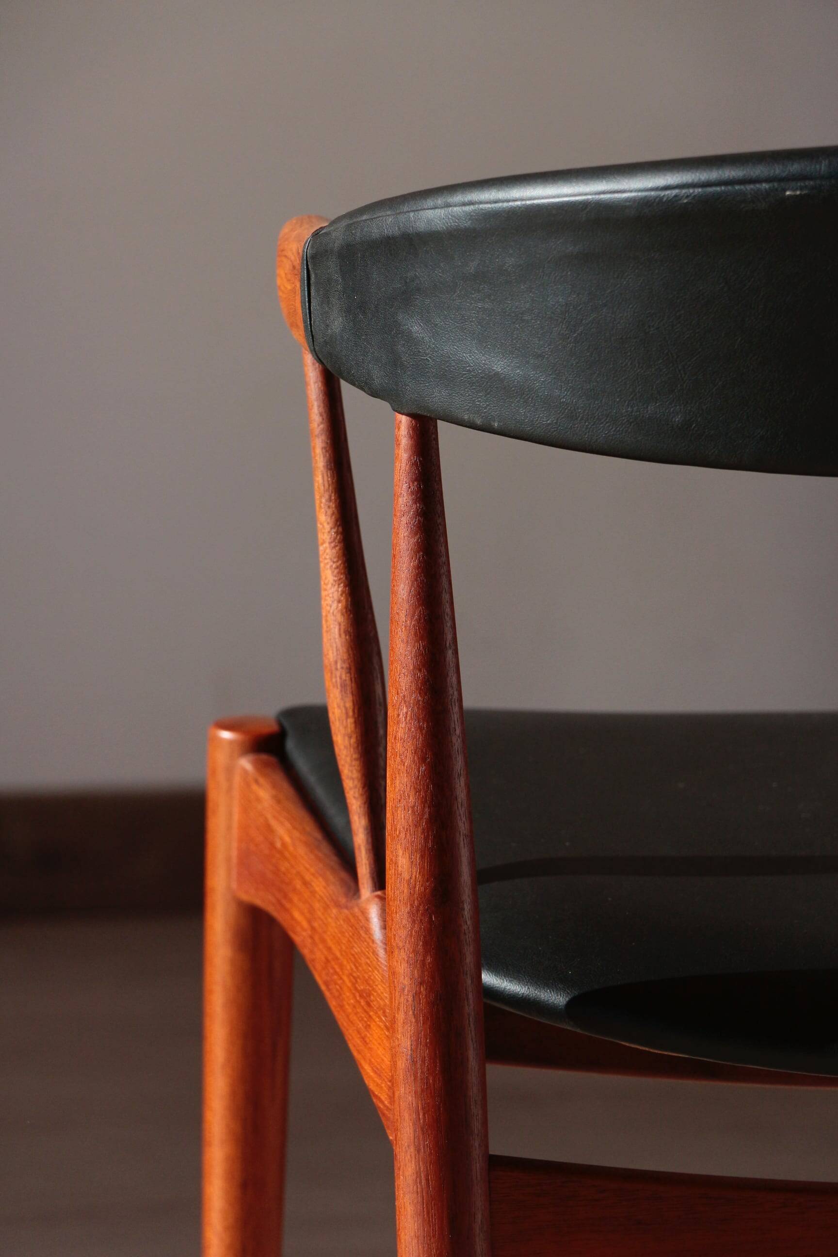 Set of 4 Johannes Andersen Scandinavian teak armchairs, 1960s