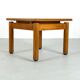 Beech coffee table with a blue formica top, France – 1960s