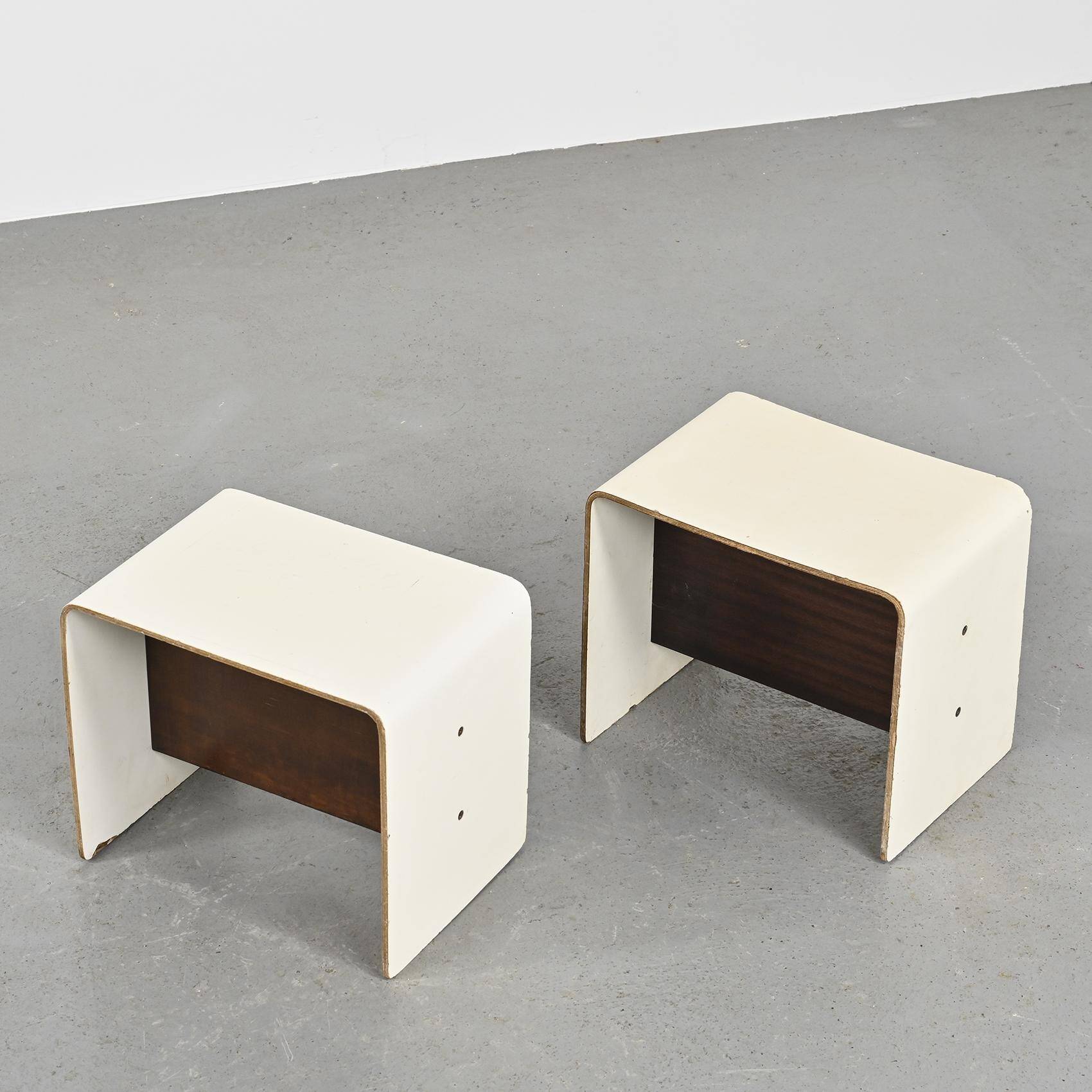 Pair of bedside tables by Pierre Guariche, circa 1968
