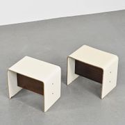 Pair of bedside tables by Pierre Guariche, circa 1968