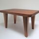 Tabouret bas bois massif années 50 / 60