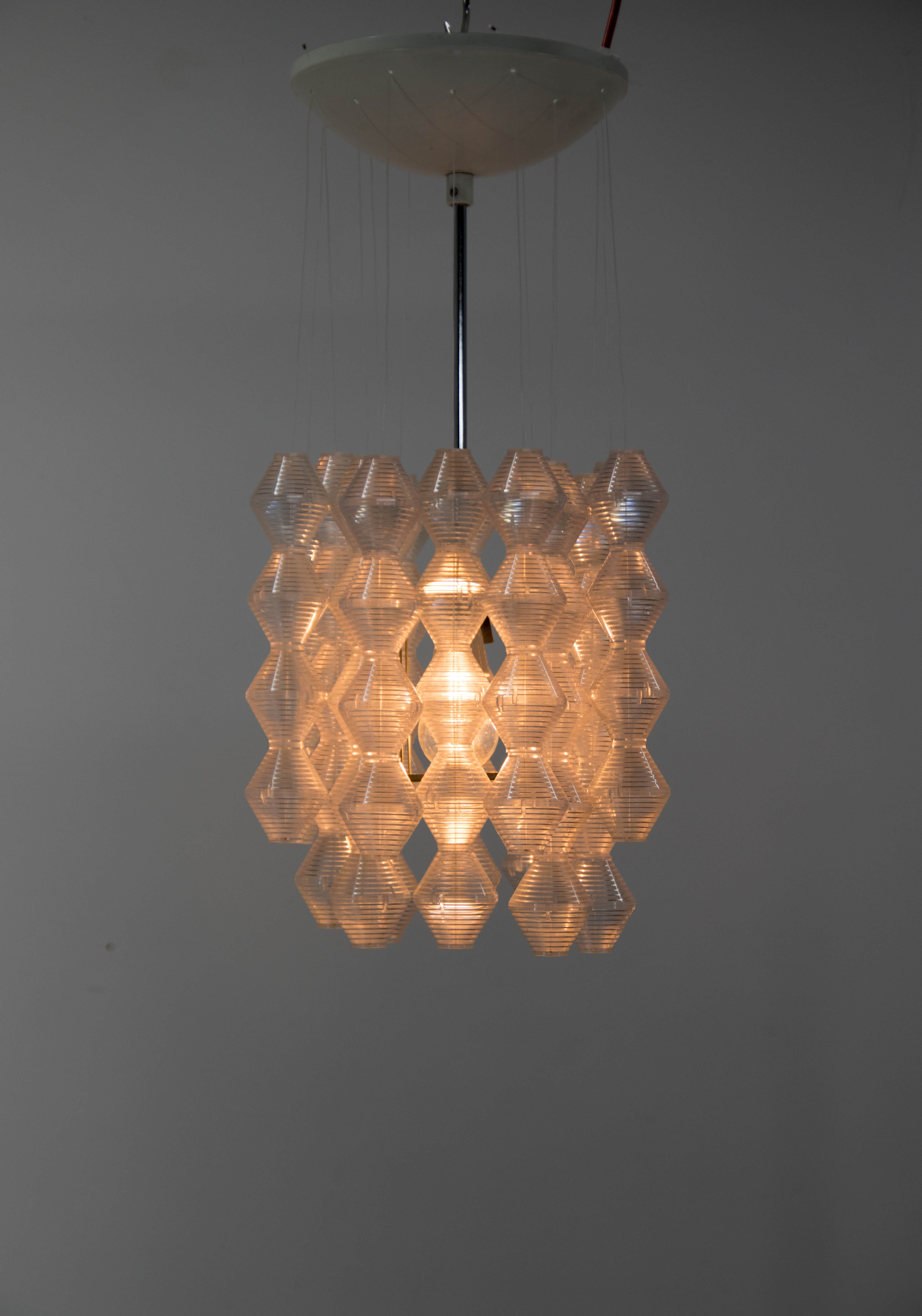 Space Age Chandelier by Napako, 1970s