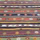 Kilim turc vintage tissé main 136x218 cm