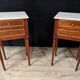 Pair of Louis XVI Style Mahogany Bedside Tables