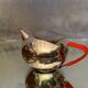 Silver metal teapot WMF vintage design 1960