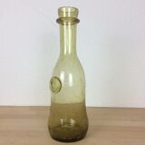 32 cm vase in green bubbled glass
