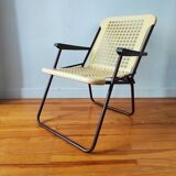 Chaise Italienne pliante vintage 1970