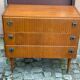Commode scandinave Mid-Century Modern en bois 1950 3 tiroirs