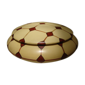 Bonbonnière en porcelaine peinte damier