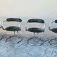 Rare set of 4 armchairs / chairs Rudi Bonzanini for Tecnosalotto