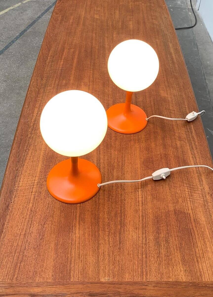 Mid-century Swiss table lamps by E.R. Nele for Temde, set of 2