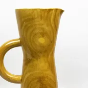 Large jug Robert Dupanier, glazed ceramic faux olive wood