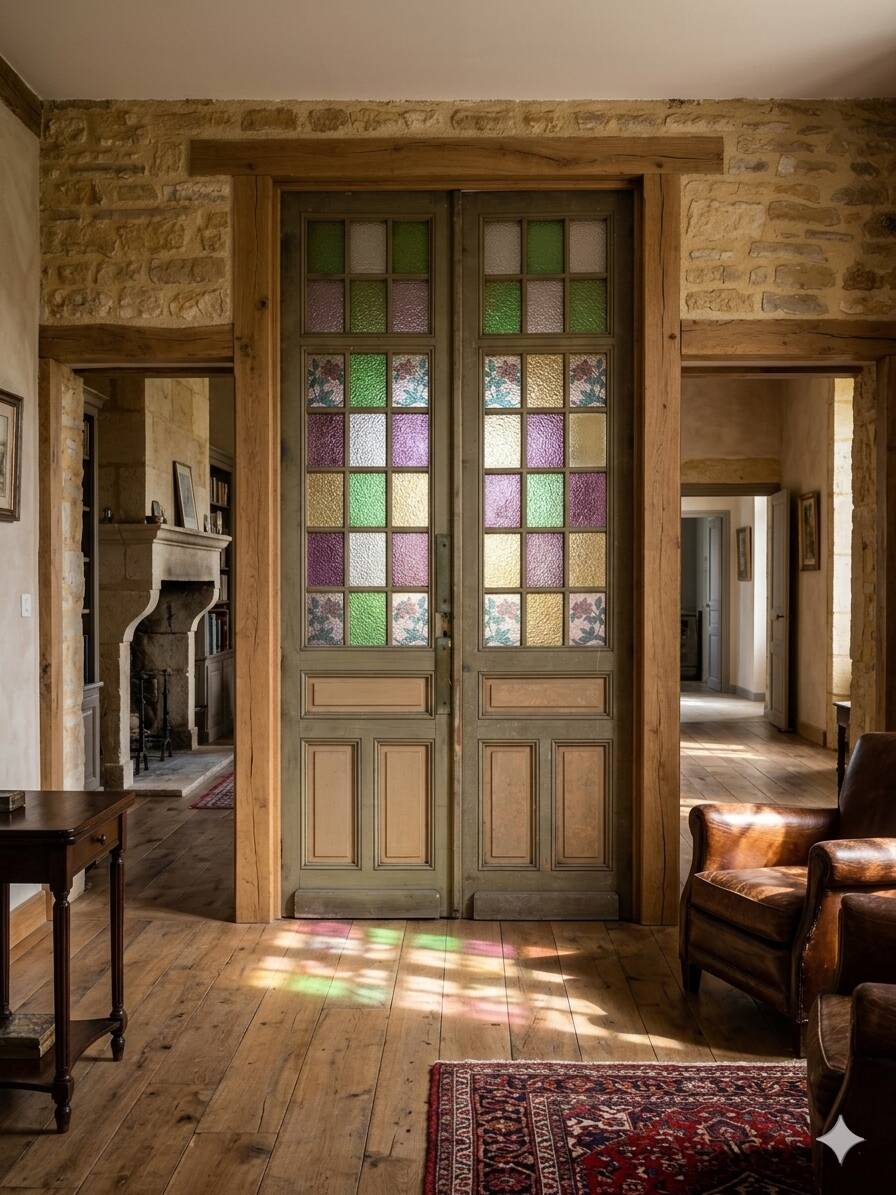 Pair of partition doors from the 19th century.