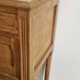 Bedside table - Louis XVI style - Solid oak