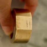 Pair of Swedish brass candlesticks from the mid-century by Arthur Pe, Kolbäck.