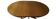 Baumann style round teak dining table with central leg Vintage Scandinavian table