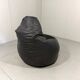 Fauteuil lounge en cuir modèle large Sacco de Zanotta des années 1980.