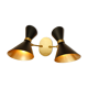 Peggy Twin double sconces, black
