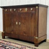 Buffet Empire début XIXème en acajou et dessus marbre noir