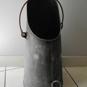 Old bucket coal zinc old zinc coal bucket zinkkohleeimer rustic decoration
