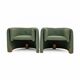 Pair of Italian Design Bouclè Armchairs
