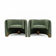 Pair of Italian Design Bouclè Armchairs