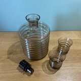 Smoked glass shot set
