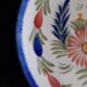 Ancienne assiette plate faïence hb quimper peint main décor floral