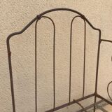 Lit fer forgé + matelas neuf sur mesure