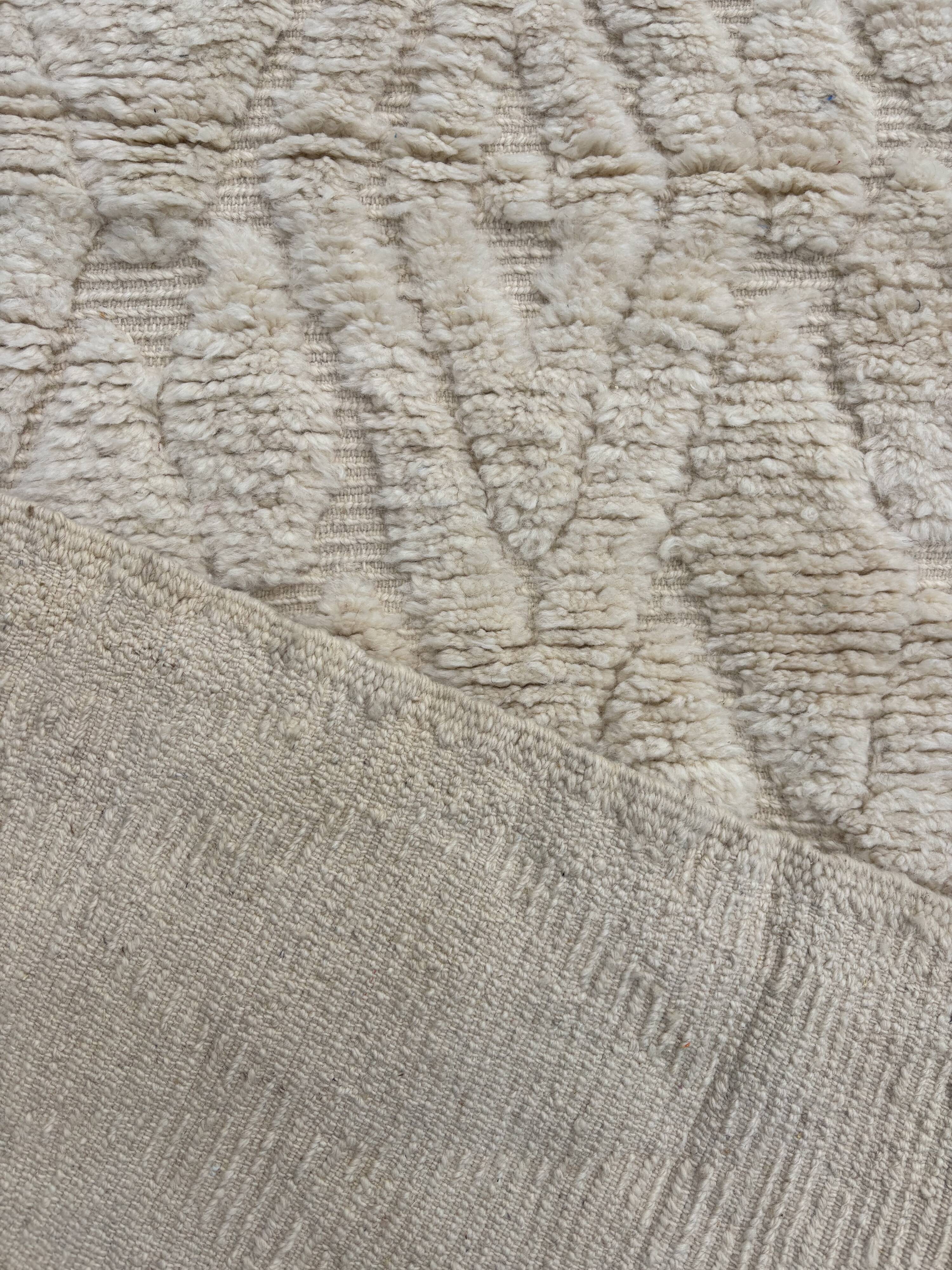 Berber Mrirt White hallway rug 95x390 cm
