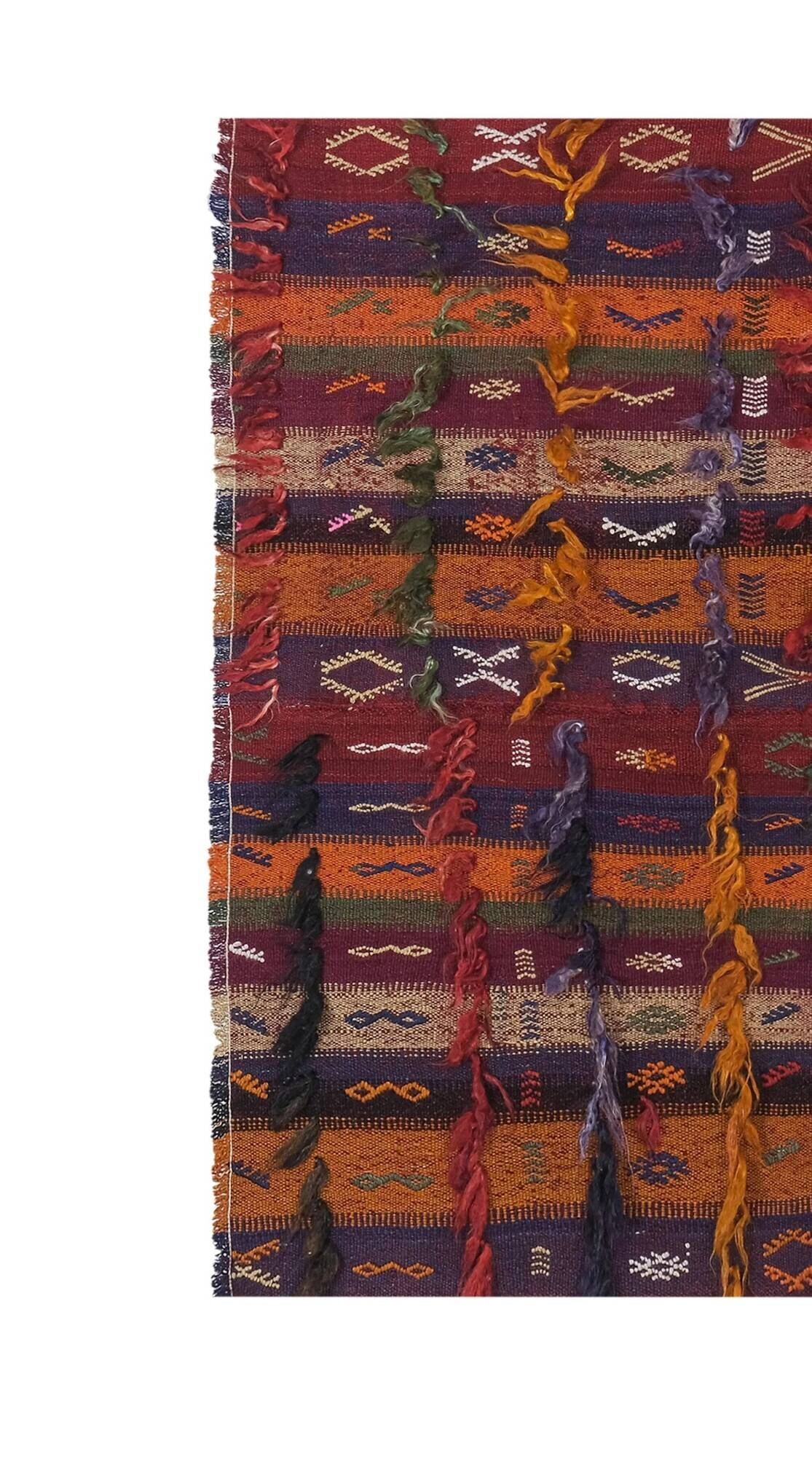 Vintage Turkish handmade rug 141x181 cm