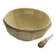 Old salad bowl in earthenware, French manufacture of Badonviller