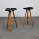 Pair of “Heidistool” barstools by Sebastian Wrong for Established & Sons, 2008