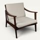 Scandinavian lounge chair in solid teak, 1960s