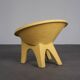 Rare pair of sculptural concrete lounge chairs, Italy, 1960s