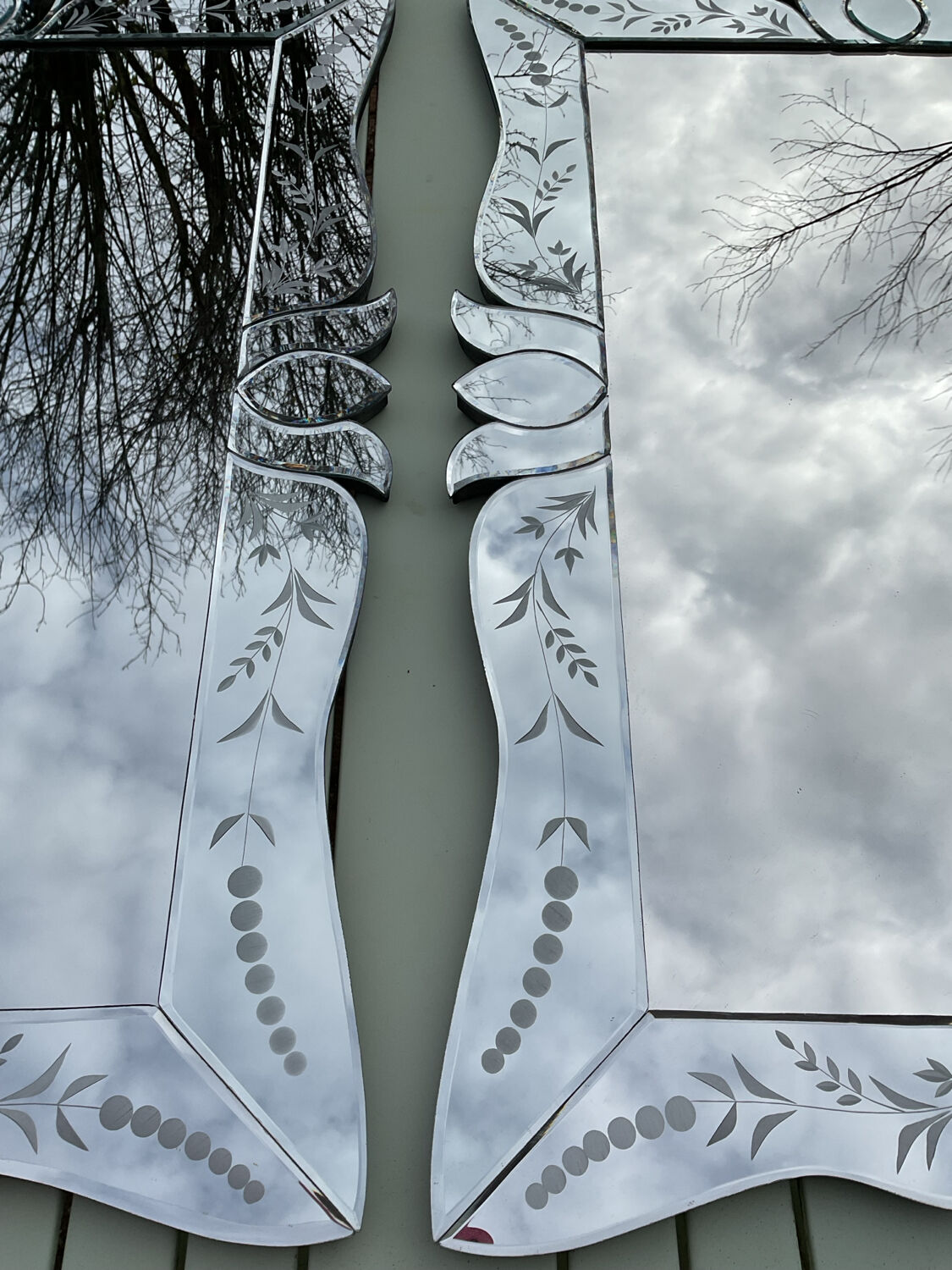 Pair of Venetian style mirrors