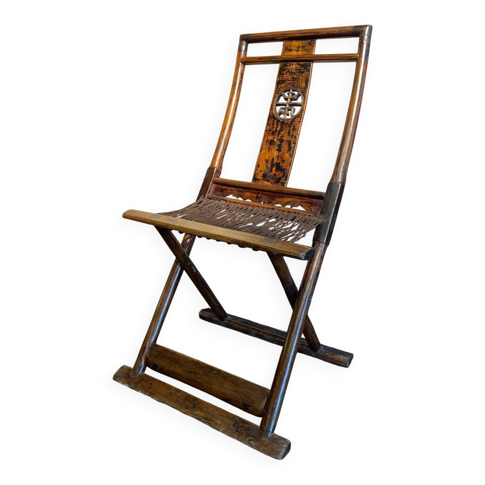 Chaise ancienne pliante chinoise