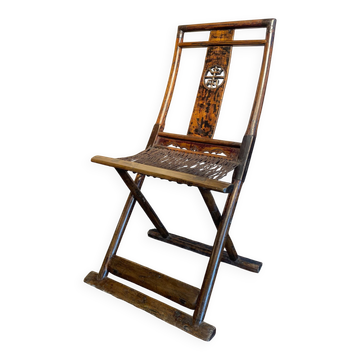 Antique Chinese folding chair
