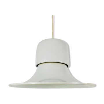 Suspension en métal blanc par Joe Colombo, Italie, 1950s