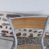 Formica school desk with chair