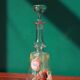 Liquor decanter - poppy flowers décor - art nouveau - legras
