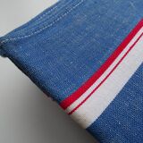 3 linen tea towels with old litters 75 x 55