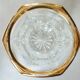 Champagne bucket in cut, engraved, thick crystal, signed "cristal de Lorraine"