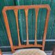 Serie de 4 chaises directoire en marqueterie et merisier