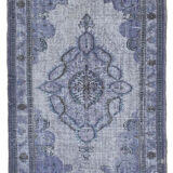 Hand-knotted rustic anatolian 1980s 174 cm x 280 cm grey carpet