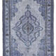 Hand-knotted rustic anatolian 1980s 174 cm x 280 cm grey carpet