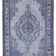 Tapis anatolien rustique des années 1980 noué à la main 174 cm x 280 cm gris